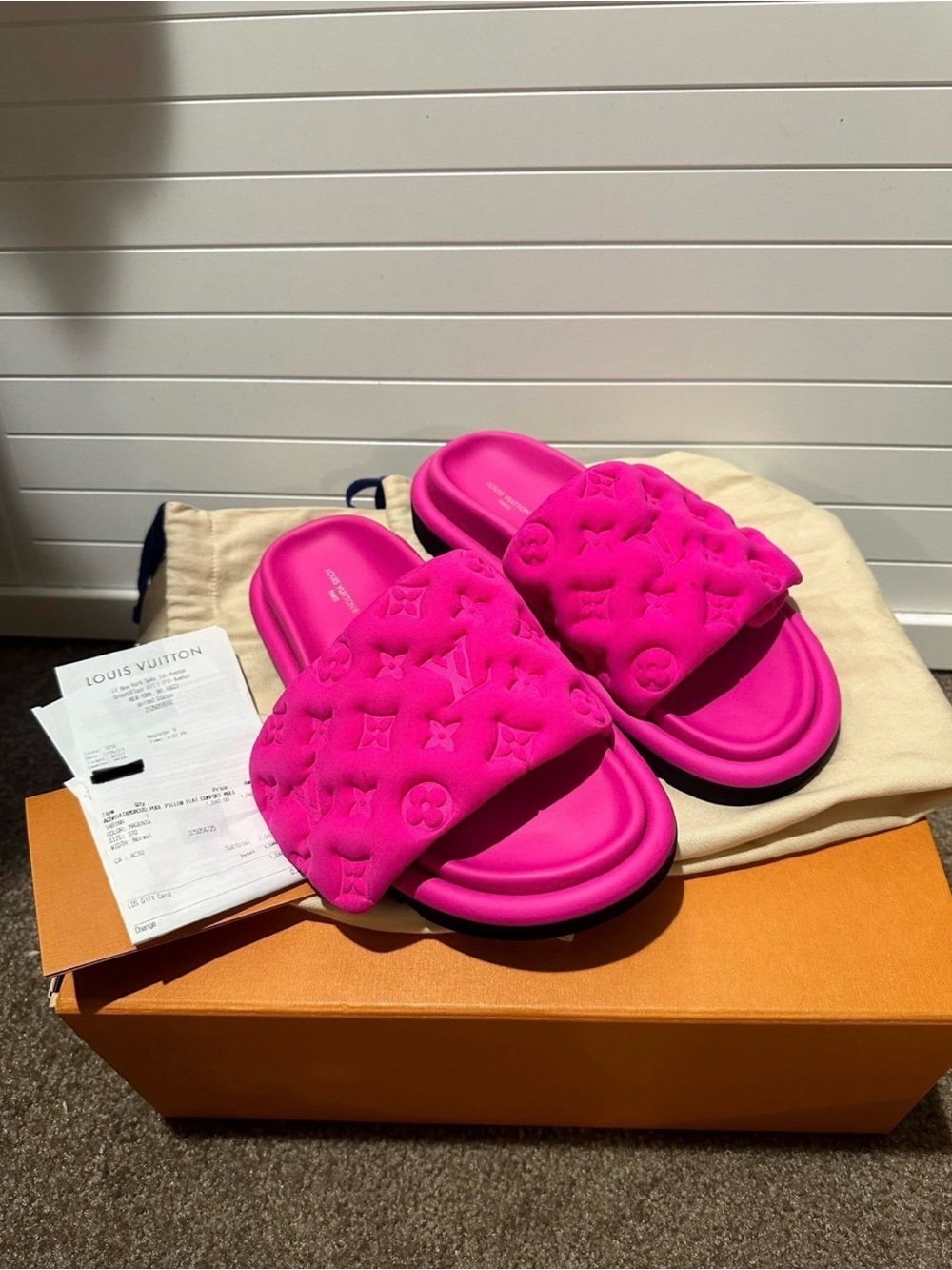 LV Pool Pillow Mules!